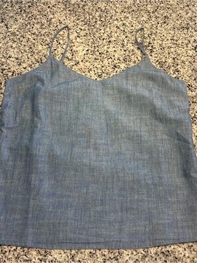 J. Crew Factory Top - Chambray Spaghetti Strap